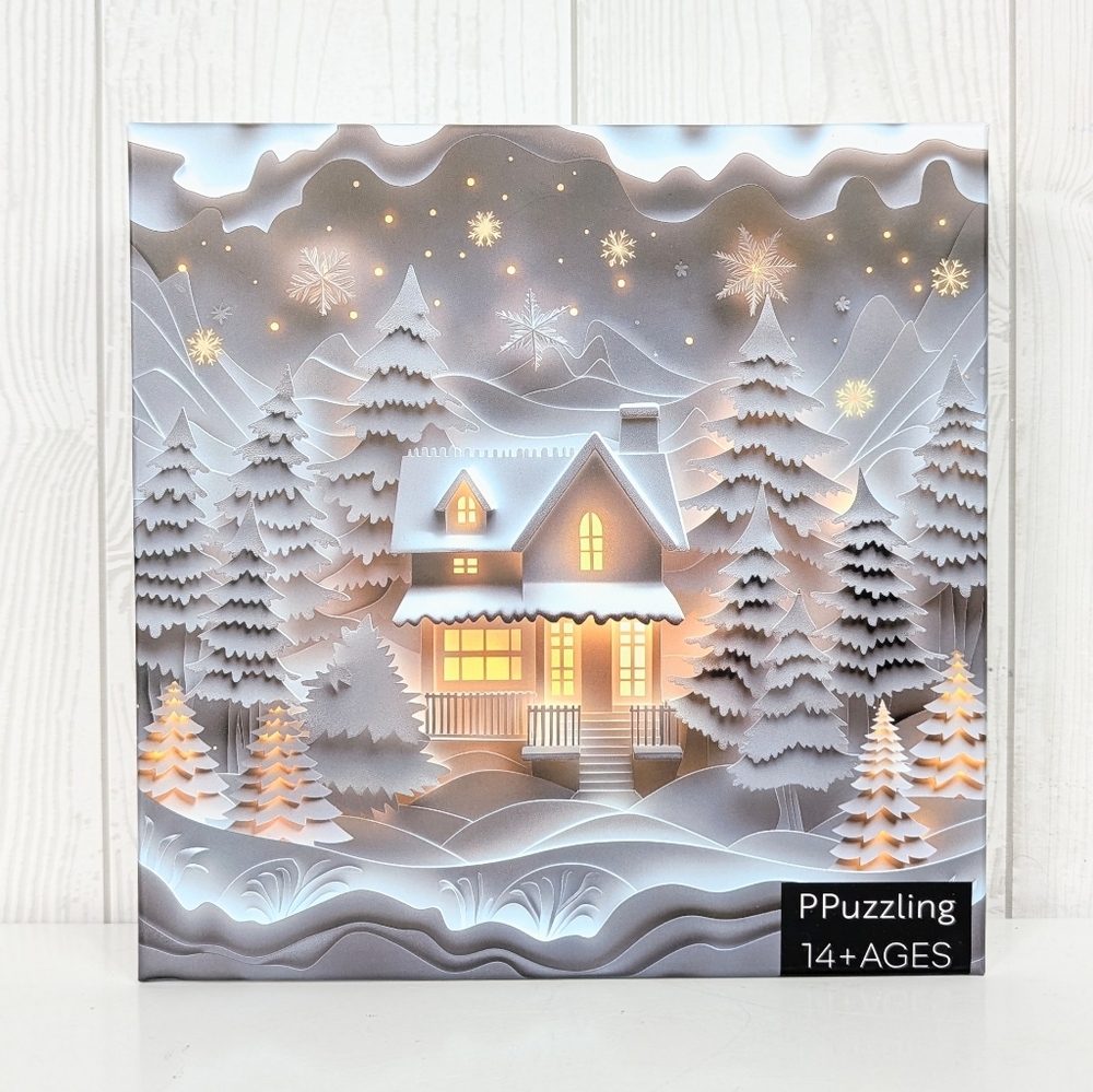 Jigsaw Puzzle Pine Forest Paper Art Z-1264 PPuzzling Ages 14+ 1000 Pieces